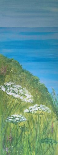 Acrylic, Flamborough coastline.
